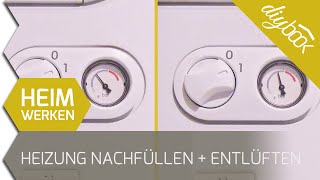 Heizung nachfüllen und entlüften [upl. by Dnartreb]