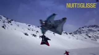 IMAGINE first ever wingsuit flying above skiers [upl. by Dwight]