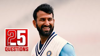 25 Questions with Cheteshwar Pujara [upl. by Aidnic32]