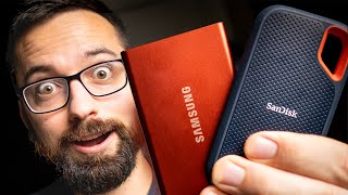 Which Is BETTER SanDisk Extreme Portable SSD VS Samsung T7 SSD Review [upl. by Mclaughlin91]