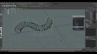 Spiral along a curve in Maya [upl. by Annoid]