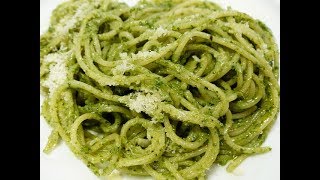 Cómo hacer ESPAGUETI VERDE  receta fácil y deliciosa [upl. by Pentha]