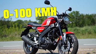 2021 YAMAHA XSR125 0100 KMH  060 MPH [upl. by Lohrman]