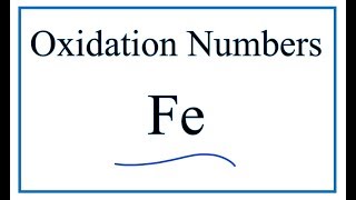 Oxidation Numbers for Fe Iron [upl. by Alik46]