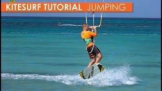 How to Kitesurf Jumping Part 1 small jumps medium jumps amp mistakes [upl. by Eey]