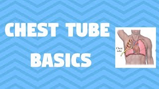 Chest Tube Basics for Nursing Students [upl. by Einalem]