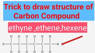 Part1 Trick to draw structure of carbon compunds  carbon and its compound [upl. by Birk278]