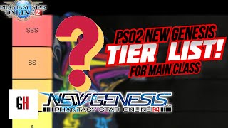 PSO2NGS Tier List for Main Class [upl. by Kata]