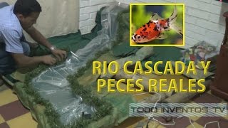 PESEBRE CON PECES RÍO Y CASCADA REALES PARTE 1 ● todoinventostv  8 shorts [upl. by Solraced10]