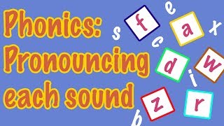 English Letter Pronunciation  Phonics [upl. by Lynnet298]