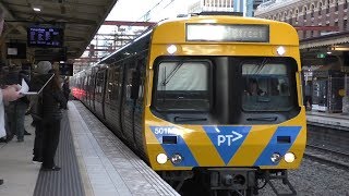 A Sunday morning at Flinders Street Station  Metro Trains Melbourne [upl. by Ociral331]