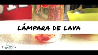 Lámpara de lava sin pastilla efervescente  Experimento densidad [upl. by Ijies]