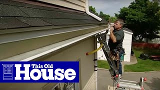 How to Repair a Gutter  This Old House [upl. by Anyk]