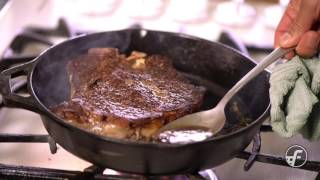 How To Make Pan Seared ButterBasted Steak [upl. by Aleck609]