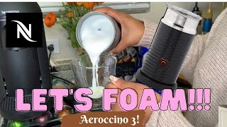 How To Foam Milk With Aeroccino 3 Make Coffee With Foam Tips amp Tricks  Easy Foamed Latte Recipe [upl. by Melleta963]