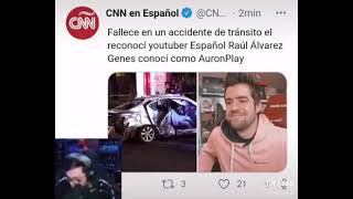 Muere youtuber quotAURONPLAYquot tras un accidente 💔 [upl. by Leahcimal825]