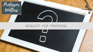 How to Write a Request for Proposal  RFP Explained [upl. by Enrobso]