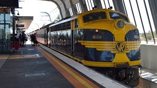 A ride on Melbournes Skyrail Caulfield  Dandenong on a heritage diesel train [upl. by Tilford]