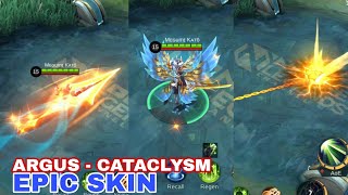 Argus Cataclysm Epic Skin  Skill Effect Only  Mobile Legends [upl. by Imas]