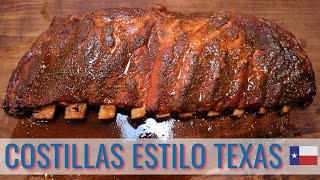 Costillas Ahumadas Estilo Texas I Tecnica Franklin BBQ [upl. by Eemla]