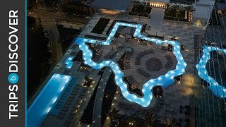 Texasshaped Lazy River at Marriott Marquis Houston [upl. by Naida]