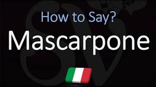 How to Pronounce Mascarpone CORRECTLY [upl. by Josefa588]