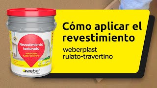 Cómo aplicar el revestimiento  weberplast rulato travertino [upl. by Attenaz995]