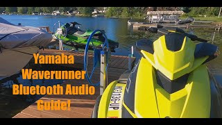 Yamaha Waverunner Bluetooth Audio Guide  2021 VX Cruiser HO [upl. by Sueddaht412]