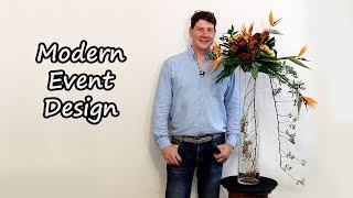 How To Make A Modern Arrangement Featuring Strelitzia [upl. by Verlie563]