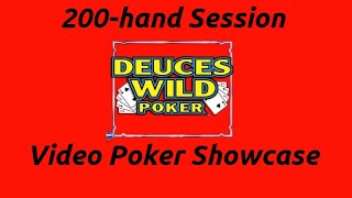 Deuces Wild DW44 Session  Video Poker Showcase [upl. by Ramhaj]