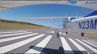 Gusty Crosswind Landings  MzeroA Flight Training [upl. by Korff530]