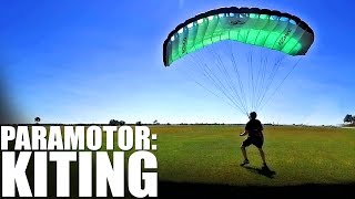 Flying a Huge Kite  Paramotor Training [upl. by Gove]