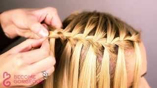 Waterfall Braid Tutorial  Become Gorgeous [upl. by Eirojam]