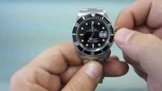 How to wind and set your Rolex Submariner GoldWatchCo [upl. by Malchus]