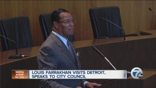 Louis Farrakhan visits Detroit [upl. by Atila]