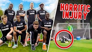 SIDEMEN 6ASIDE FOOTBALL HORRIFIC INJURY [upl. by Aikenahs]