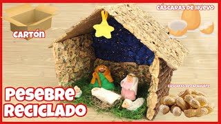 PESEBRE RECICLADO  ¡¡¡¡ MATERIALES QUE NO TE IMAGINAS  DIY [upl. by Mcmath169]