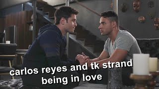 911 Lone Star » carlos reyes and tk strand being in love [upl. by Ayikaz]