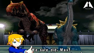 Saurophaganax X Ampelosaurus Dinosaur King Arcade Game 恐竜キング DTeam VS Alpha Fortress [upl. by Hobbs92]