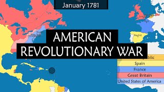 American Revolutionary War  Summary on a Map [upl. by Lennox]