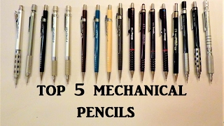 Top 5 Mechanical Pencils Review Pentel Staedtler Rotring [upl. by Zantos880]