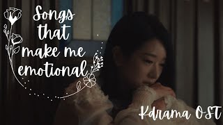 Songs That Make Me Emotional  Kdrama Ost Playlist [upl. by Aneerahs]