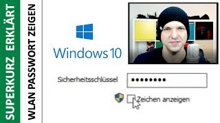 WLANPasswort unter Windows 10 anzeigen  kurz erklärt [upl. by Alekal]