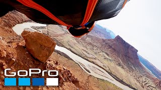 GoPro Wingsuit Flight Through Castle Valley Utah [upl. by Cibis]