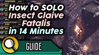 Fatalis Insect Glaive Solo Guide  Skills Playstyle Openings Tips and Tricks  MHW Iceborne [upl. by Bertilla]