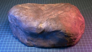 Straight up make a BOULDER DIY Realistic Rocks from Concrete [upl. by Ecidna466]