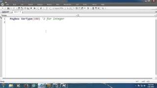 VBScript Tutorial 2 [upl. by Rubetta]