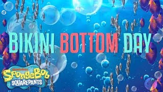 SpongeBob SquarePants The Broadway Musical Bikini Bottom Day Lyric Video [upl. by Christel]