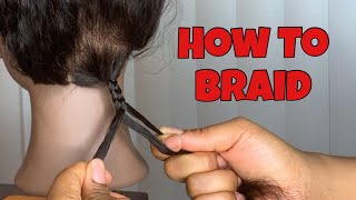 How To Braid For Beginners  3 Strand Braid [upl. by Eilyw]