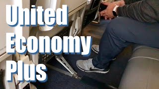 Economy Plus Seating on United Airlines Review [upl. by Anid]